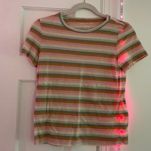striped american eagle top